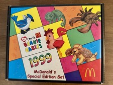 1999 McDonalds Ty Teenie Beanie Babies Special Edition Set Of 12 w/Collector Box