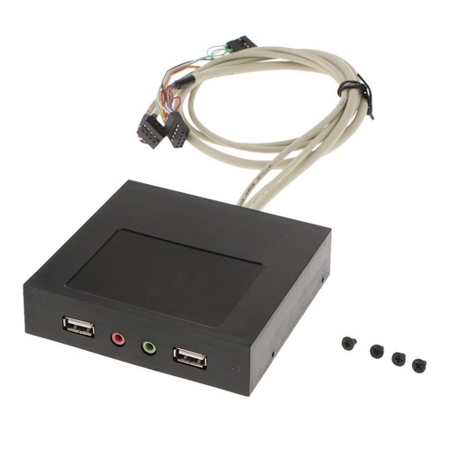 2 USB 2.0 Front Panel Expansion Bay Hub to 9-Pin Motherboard - Afbeelding 6 van 7