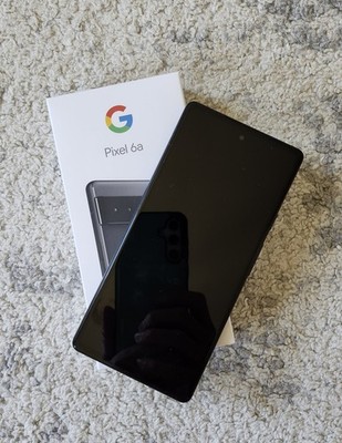 Google Pixel 6A 128GB Charcoal Unlocked slightly used - no 