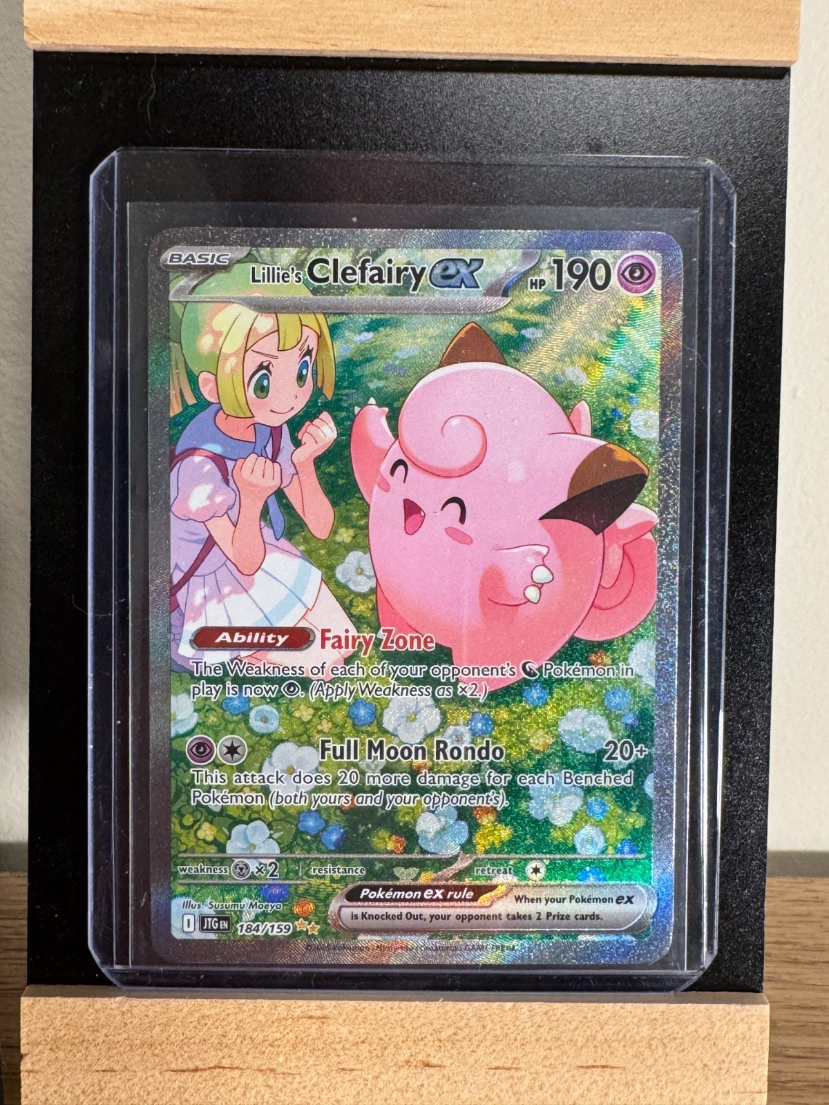 Pokémon TCG Sv09: Journey Together Lillie's Clefairy EX Card 184/159 NM-