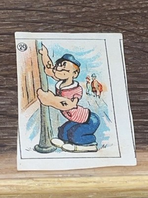 VINTAGE 1930 s WALT DISNEY SPANISH POPEYE CARTOONING CARD RARE!!!
