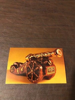 UNPOSTED POSTCARD - ERZA BROOKS WHISKEY DECANTER - ELEGANT ANTIQUE CANNON