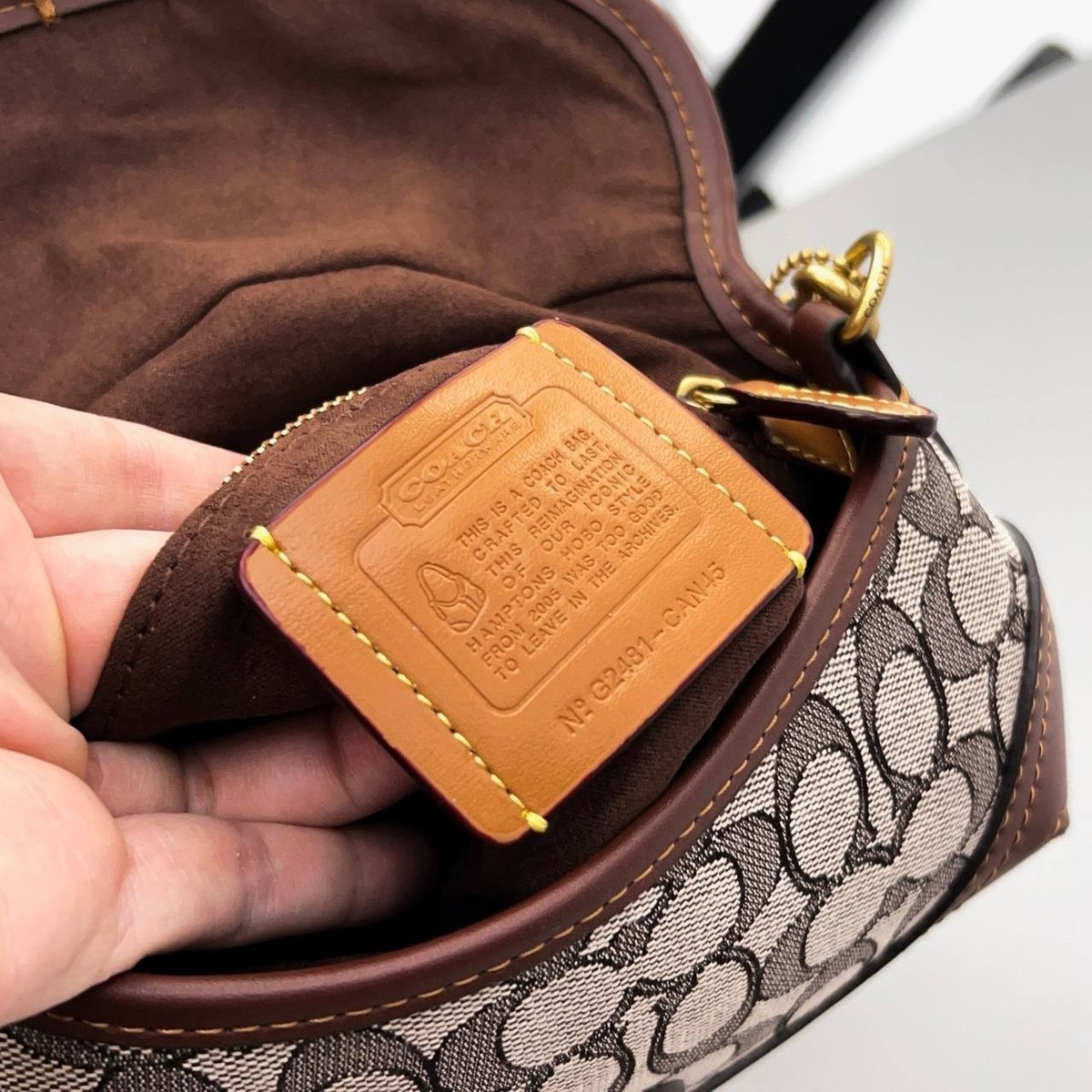 COACH Soho Bag 25 In Signature Jacquard Oak Maple CAN45 Outlet NEW