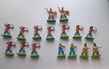 Deetail Figuren Cowboys & Indigene Nordamerika 16 Stück Vintage Made in England 