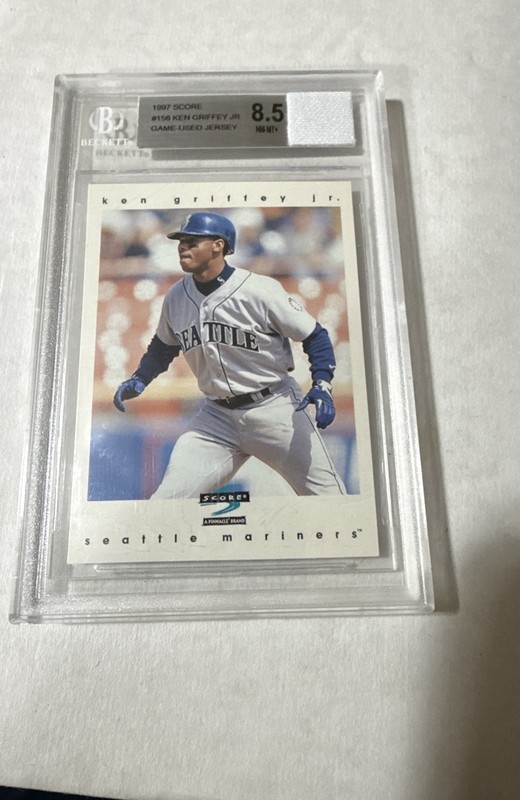 1997 Score Game Used Jersey- Ken Griffey Jr #156- BGS 8.5 Mariners HOF