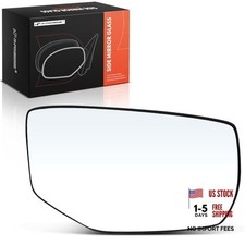 Right Passenger Side Non-Heated Mirror Glass with Backing Plate - Compatible