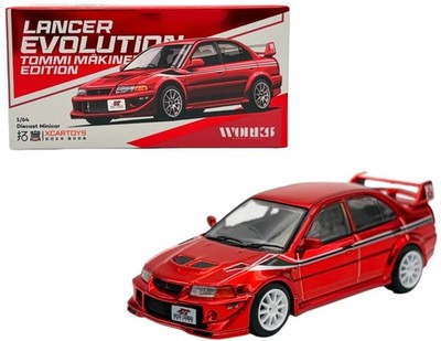 Pop Race 1:64 Mitsubishi Lancer Evolution VI TME Tommi Makinen Red