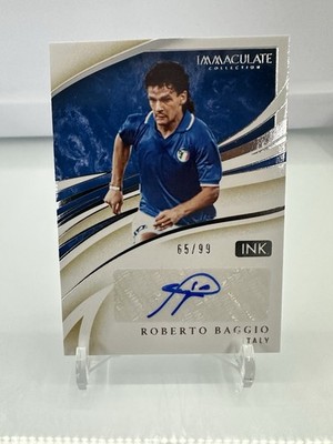 2020 Panini Immaculate Soccer Roberto Baggio Ink Autograph /99 Italy READ