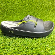 Oofos OOahh Womens Size 5 Black Beach Walking Outdoor Recovery Slide Sandals