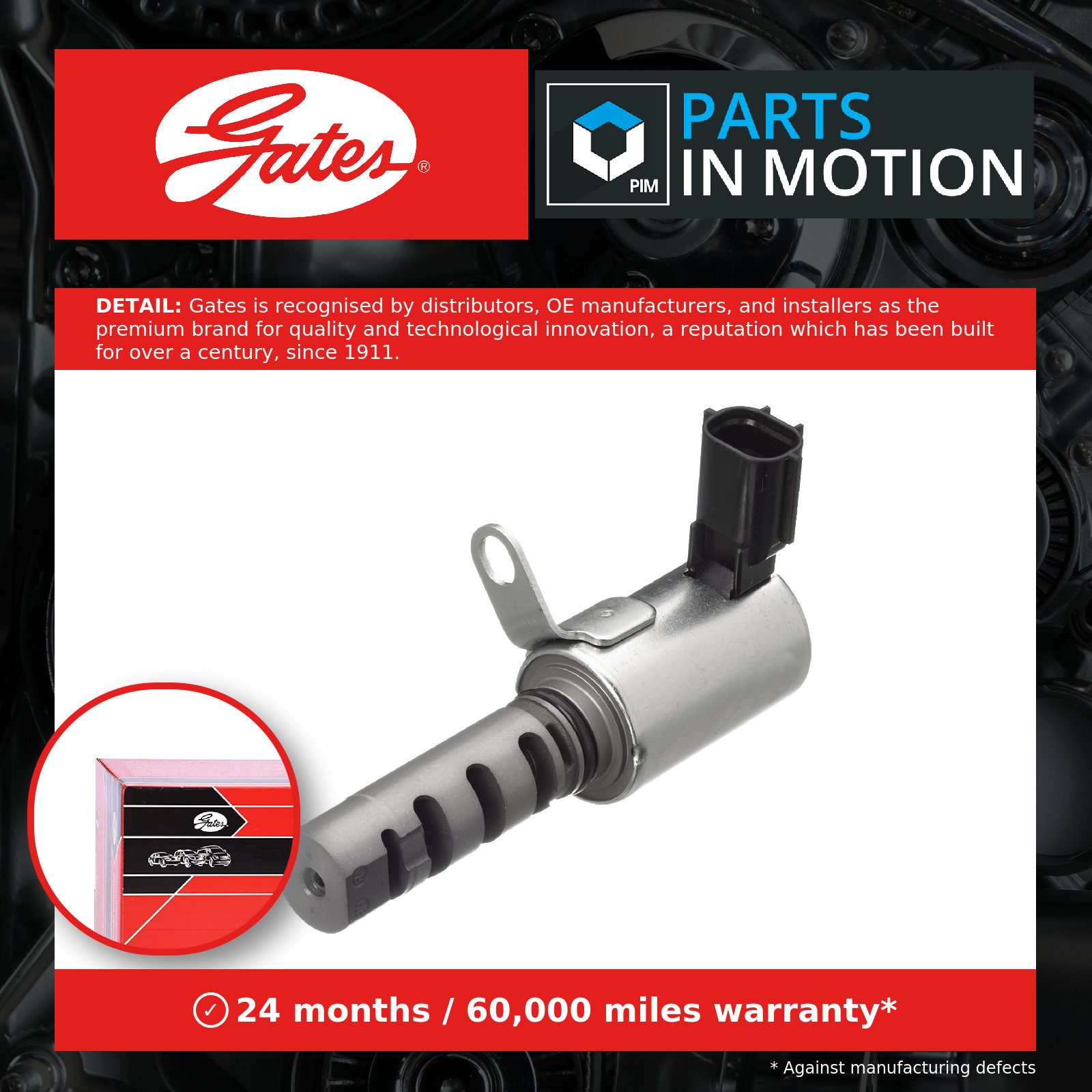Cylinder Head GATES VVS124 Control Valve, camshaft adjustment for LEXUS,TOYOTA - Image 11