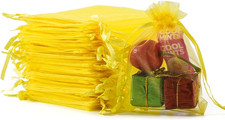 100PCS Organza Bags, 3x4in Small Mesh Bags Drawstring, Mesh Gift Bags Drawstring