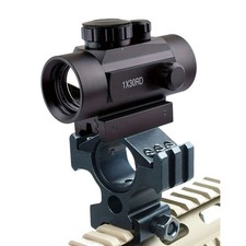 Tactical 1x30 Red Green Dot Sight Scope/8 Slot Scope Mount/25.4&30mm Ring Mount