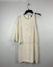 NWT Halston Cream Women's Dress Size 14