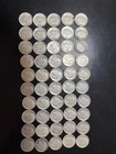 50 Roosevelt Dimes , 90 percent Silver , Pre 1965 , Clear dates in last pic.