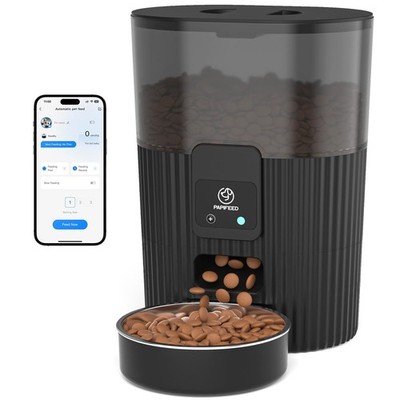 Automatic Cat Feeder with App, 2.4G WiFi Cat Food Dispenser, 3L Slow Feeder T...