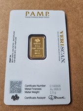 2.5 G PAMP gold Bar + Year Of The Monkey 1 Oz Silver Coin X2