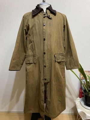 Barbour Burghley Oiled Jacket Blouson Coat Men Size 38 Brown