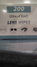 Wow flash pre-moistened Lens Wipes 200