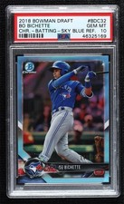 2018 Bowman Draft Chrome Sky Blue Refractor /402 Bo Bichette PSA 10 GEM MT 1v3