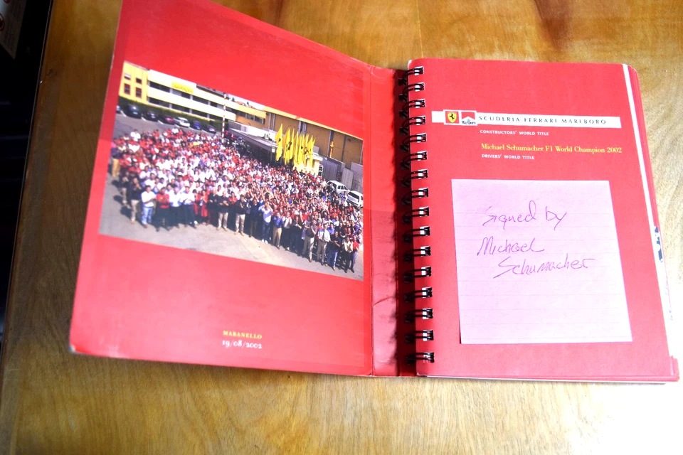 M Schumacher 2002 Media Book Autographed Ferrari Gestione Sportiva Signed (RARE - Image 2 of 4
