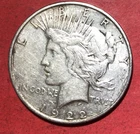 1922D US Peace SILVER Dollar! AU Details! "DENVER" Mint! Old US Coin!