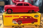 Vintage Dinky Toys Red Ford Fordor Sedan No 170 Made In England Boxed SU796