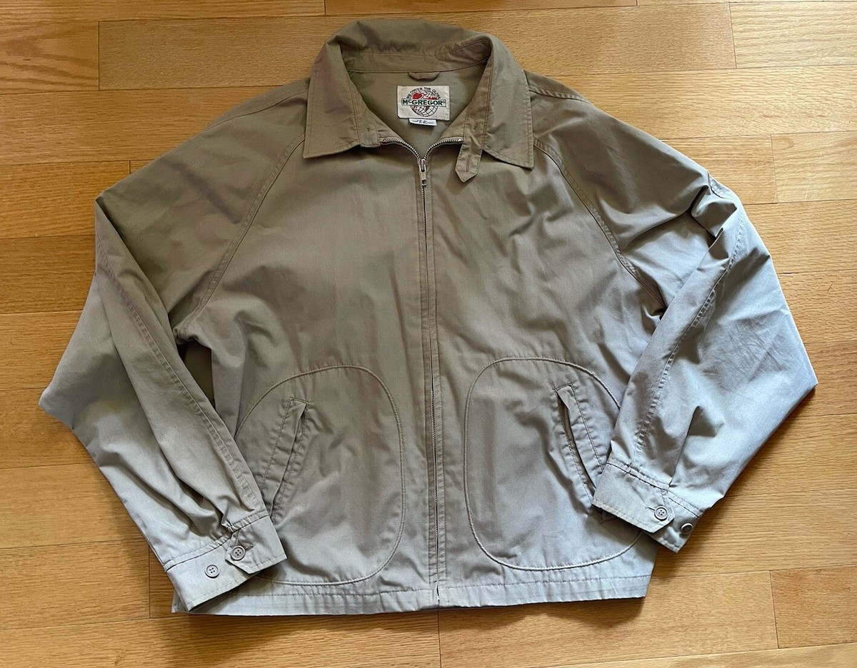 Vintage McGregor Jacket Size XL Mens Beige Sports Casual Vintage McGregor Jacket Size XL Mens Beige Sports Casual