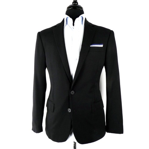 1 MENSWEAR Ralph Lauren Black Label Italy Solid Anthony Suit Jacket 38 NR SH - Picture 3 of 15