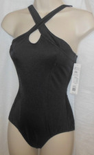 Body Wrappers premiere P500 keyhole front adjustable strap leotard black Small A
