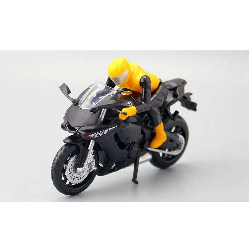1:18 Yamaha YZF-R1 Motorcycle Model Diecast Toy Vehicle for Boys Gifts Black - Image 3 of 4
