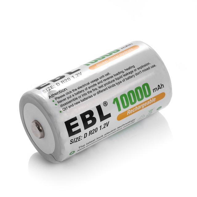 8x 1.2V 10000mah D Cell Size Rechargeable Battery +C D Cell 9V AA AAA