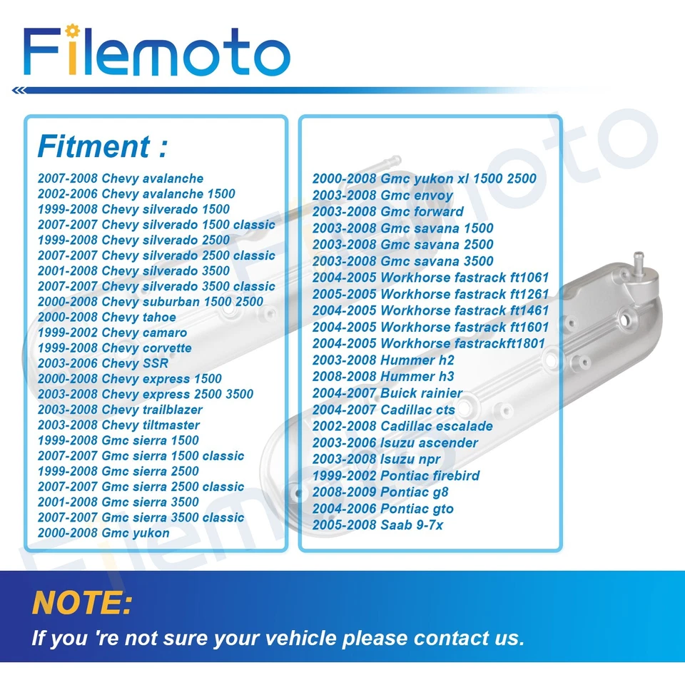 Cubierta de válvula de aluminio con pernos de junta para 99-09 Chevy Silverado Express GMC Yukon Foto 3 de 4