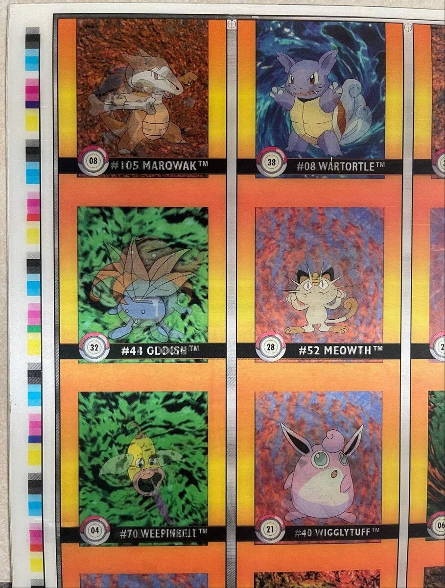 決然とした反復　1枚 Foil Pokemon Action Flipz Series One Premier Edition Uncut Sheet