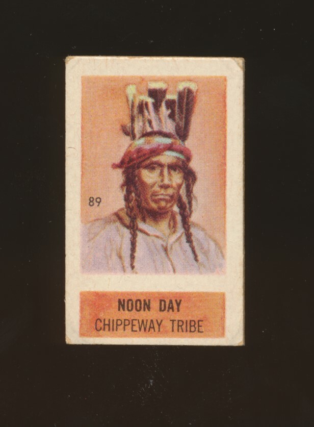 Native Pixie 1949 Topps X-RAY ROUND-UP (Pixie Gum) -#89 Noon Day (Native American ...