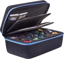 SIQUK Dice Storage Case Big Capacity DND Dice Case Dice Organizer Box Dice Holde