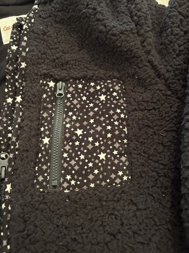 Cat & Jack Girls Hoodie Jacket XL Black Fleece 14/16 Celestial Pockets NWT $25 - Picture 3 of 13