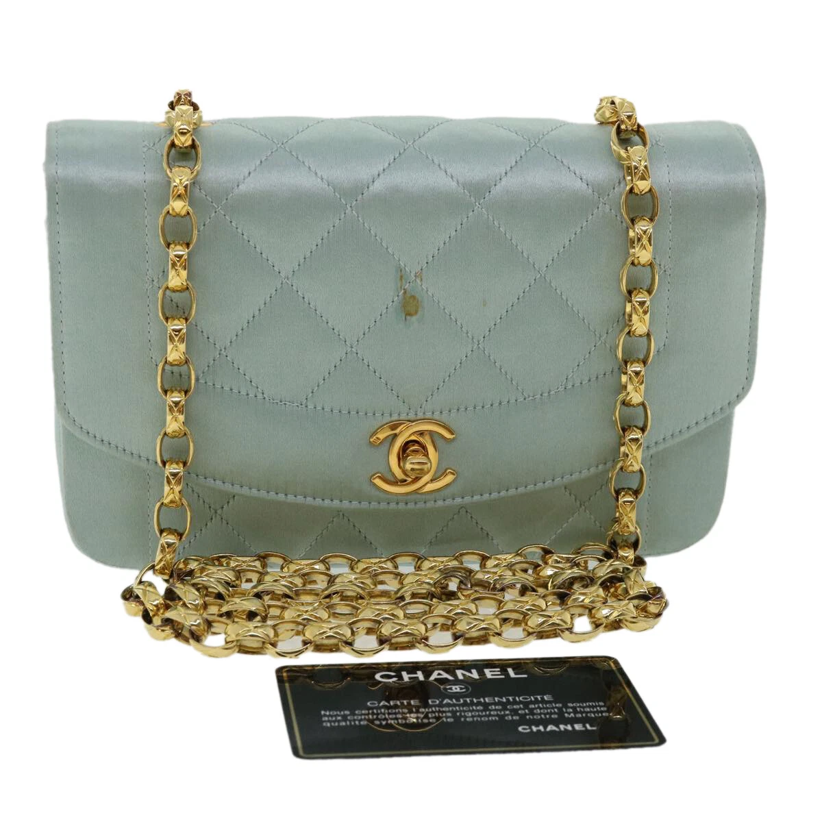 Chanel blue sales shoulder bag