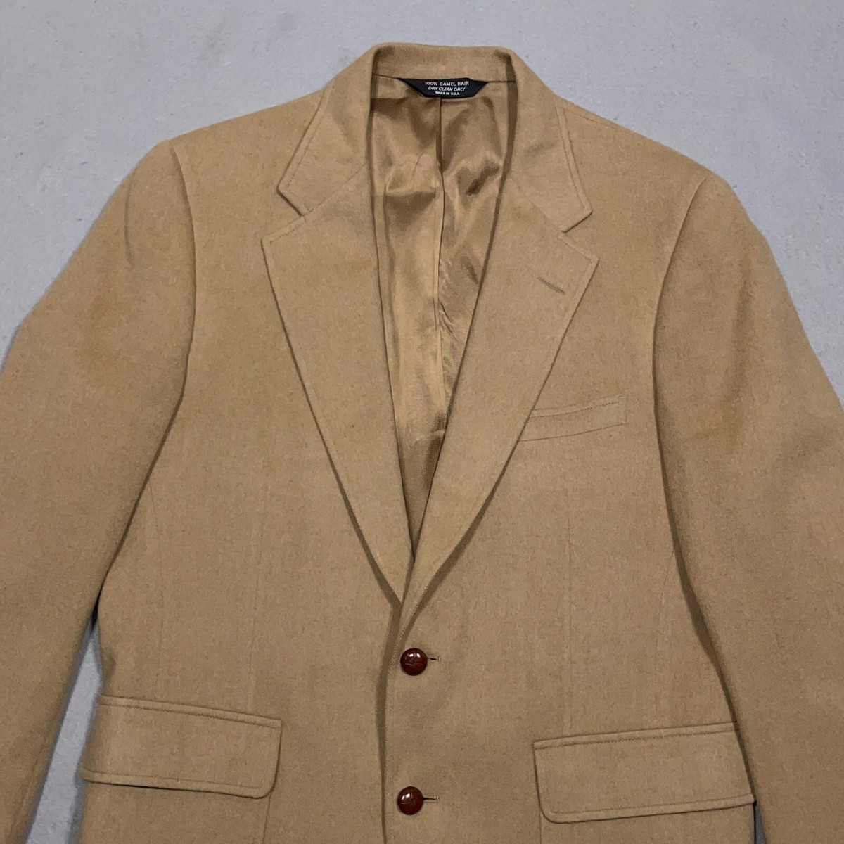 ジャケット・アウター ANATOMICA UNIVERSITY JACKET CAMEL HAIR Vintage Camel Hair Blazer, Tan Beige Sport Coat, Jacket