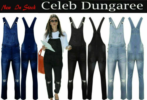 Dungaree Black Jumpsuits & Playsuits for Women