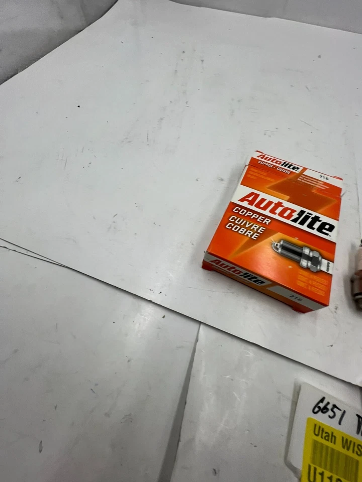 (数量 4) Autolite 火花塞非电阻铜 216 适用于 1966 年吉普 J-2700 — 第 2/4 张图片