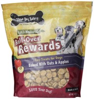 Three Dog Bakery Roll-over Rewards Oatmeal Apple Dog Treats, 32-ounce , New, Fre on sale Three Dog Bakery Roll-over Rewards Oatmeal Apple Dog Treats, 32-ounce , New, Fre on sale