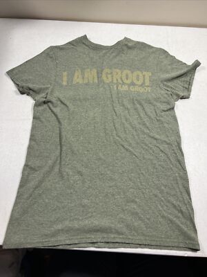 Marvel T-Shirt Green ''I Am Groot'' Short Sleeve Crew Neck Marvel Disney Small