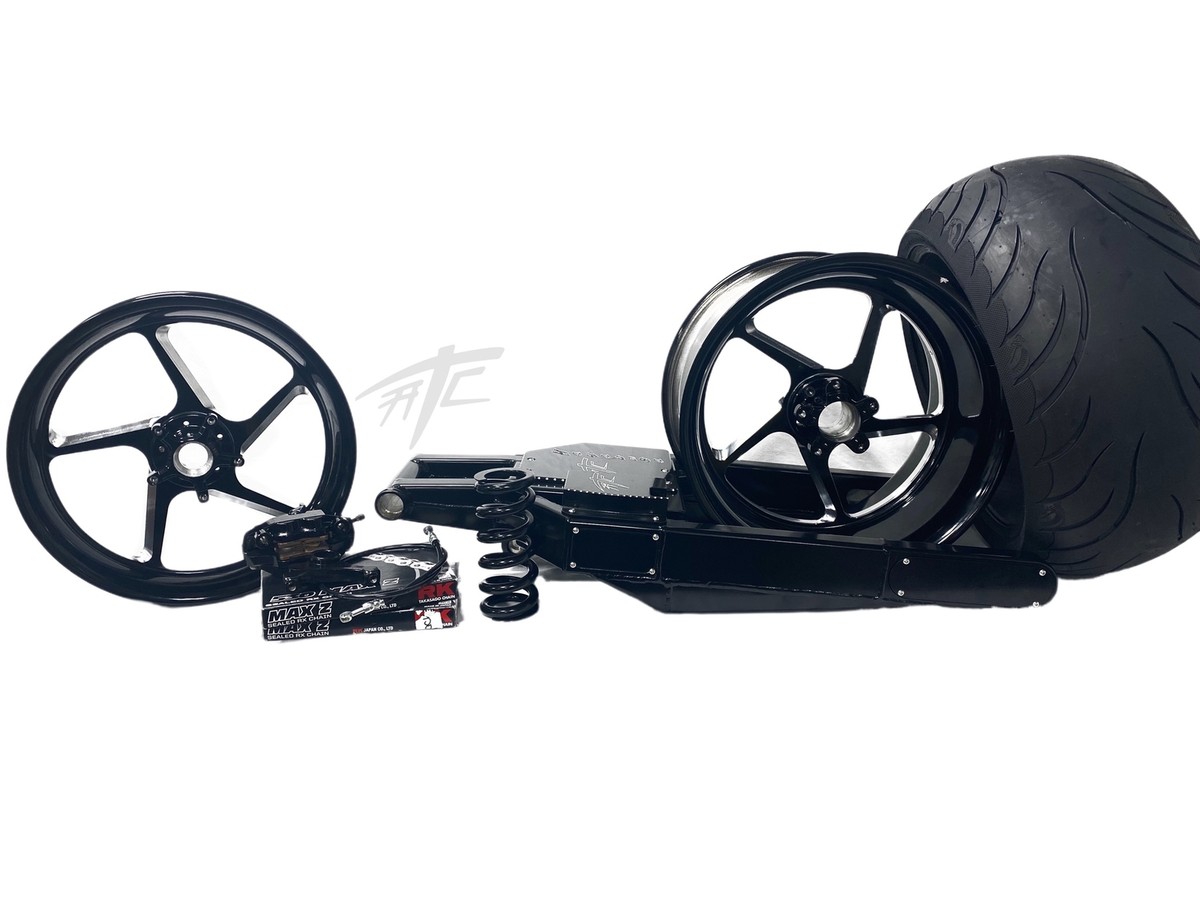 360 STEALTH FAT TIRE KIT BLACK CONTRAST JEDI WHEELS 06-11 KAWASAKI