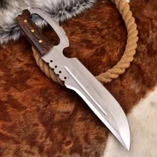 CUSTOM HANDMADE FULL TANG TOOL STEEL D GUARD HUNTING SURVIVAL BOWIE KNIFE