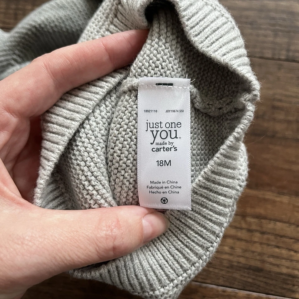 Baby Gender Neutral Fall Winter Knitted Hat With Ears Bundle Of 2 Bunny Bear 18m - Image 3 of 4