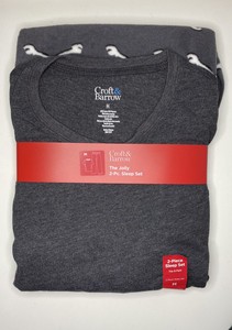 Croft Barrow Medio Masculino Pijama Pj S T Shirt La Caveiras Calca Inverno M Ebay