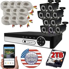 Sikker 16 Channel DVR recorder 10pcs 5 Megapixel analog Camera Security System