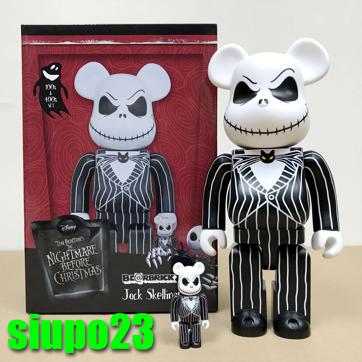 BE@RBRICK Jack Skellington 100％ u0026 400％-