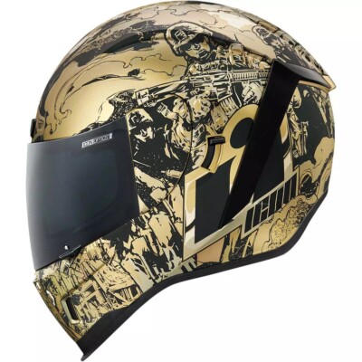 NEW Icon Airform Guardian Full Face Helmet  Gold - Size L Large - *READ*