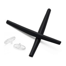 KEYTO Rubber Kit Black Earsocks Nosepads for-Oakley C Wire 1.0 Sunglasses